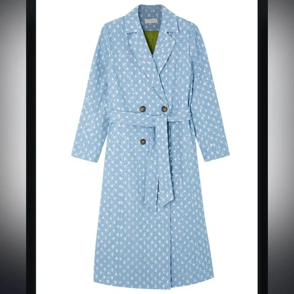 Never Fully Dressed Harper Denim Trench NWT - Picture 5 of 10
